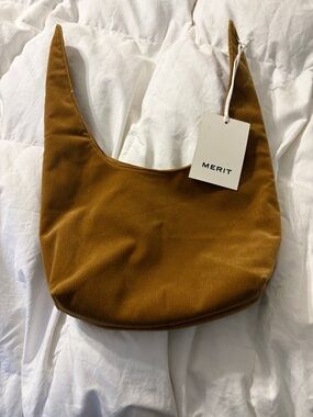 Merit Mustard Corduroy Shoulder Bag
